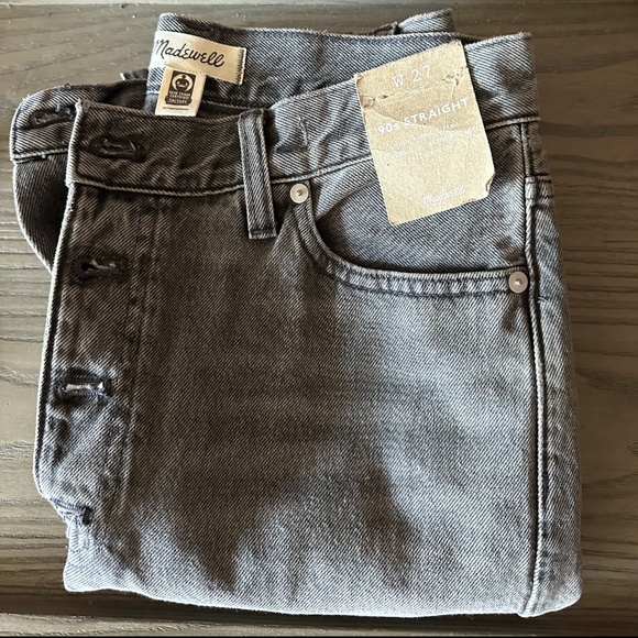 Madewell Gray The '90s Straight Jean - Picture 4 of 4